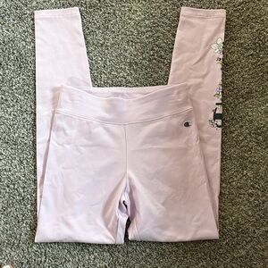Champion Kids' Lavender Leggings with Floral Detail